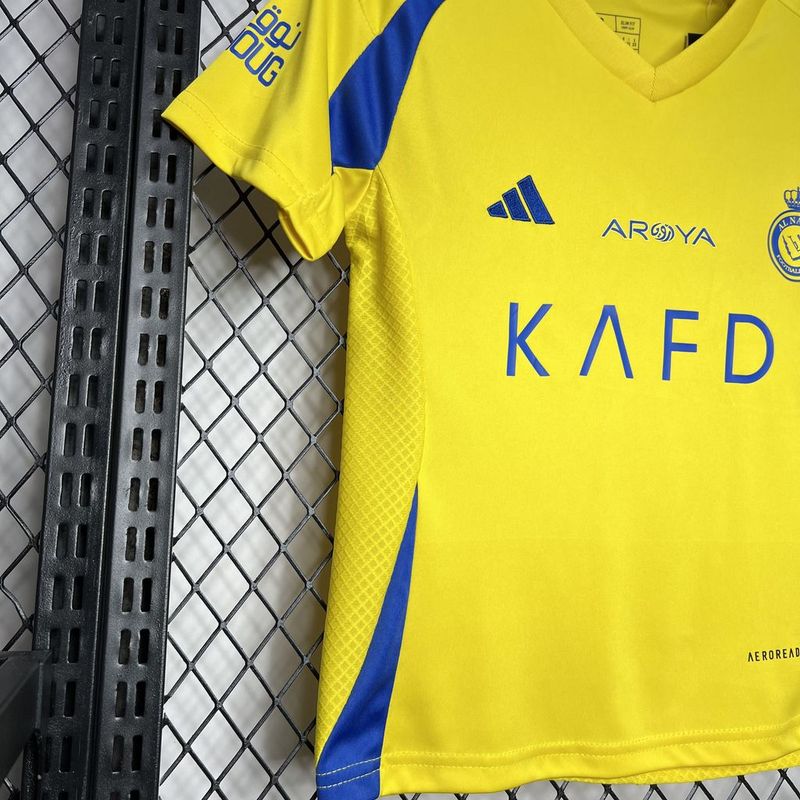 Conjunto Infantil do Al-Nassr 2024/25  - Home