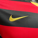 Camisa Flamengo Retrô Manga Longa Torcedor 2009 - Vermelho e Preto