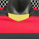 Camisa Flamengo Retrô Manga Longa Torcedor 2009 - Vermelho e Preto