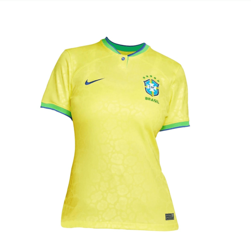 Camisa Feminina da Seleção Brasil I 22/23 Nike - Amarelo