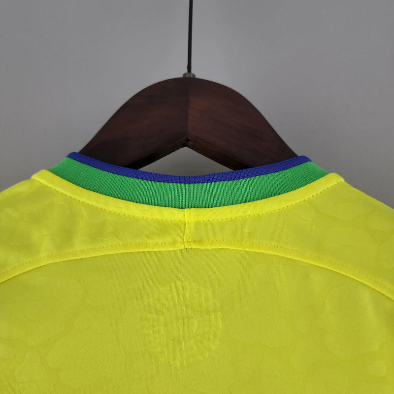 Camisa Feminina da Seleção Brasil I 22/23 Nike - Amarelo