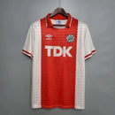 Camisa Ajax Retrô 1990-1992 Vermelha e Branca - Umbro