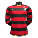 Camisa Flamengo Retrô Manga Longa Torcedor 2009 - Vermelho e Preto